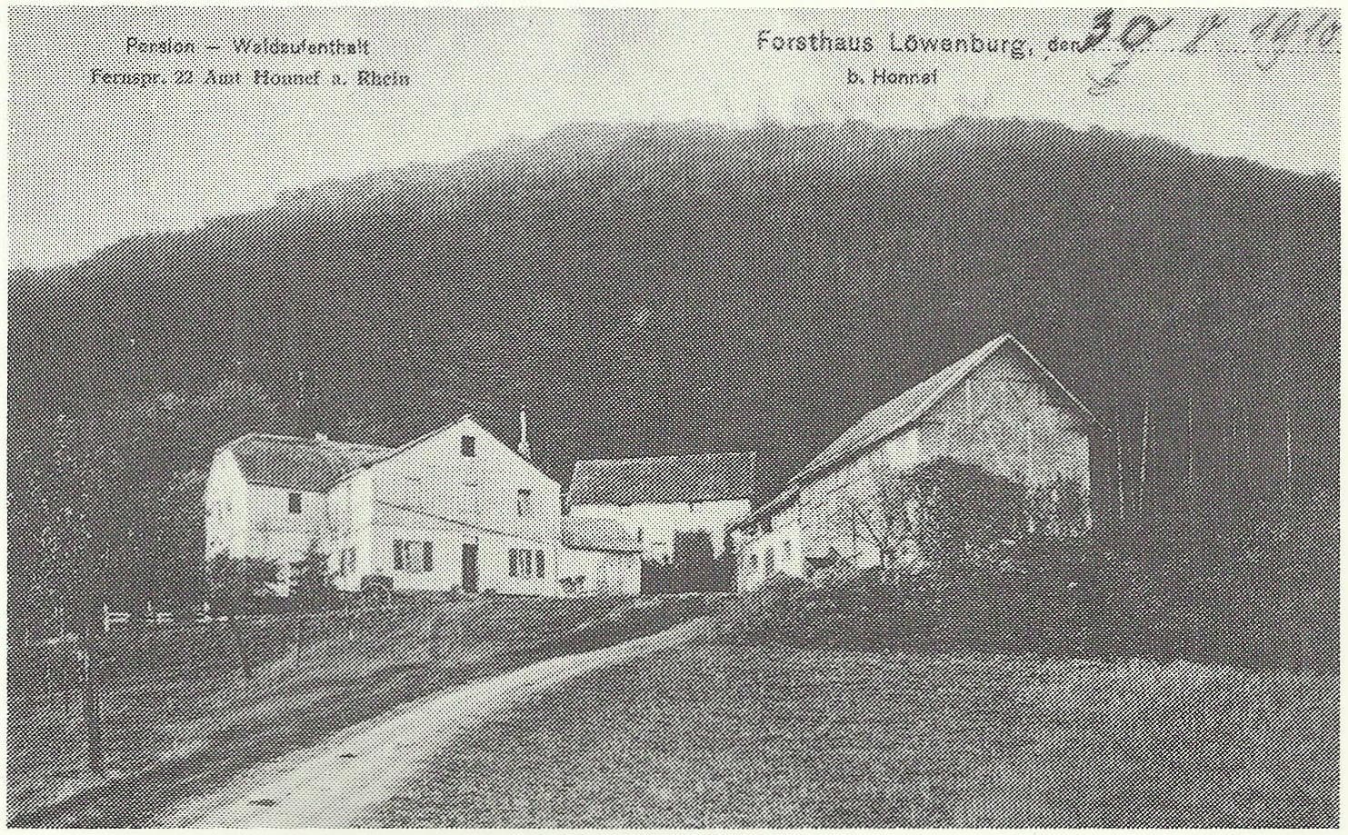 Das Forsthaus im Jahre 1910